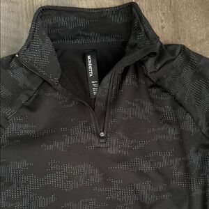 Monetta Black Quarter-Zip Pullover